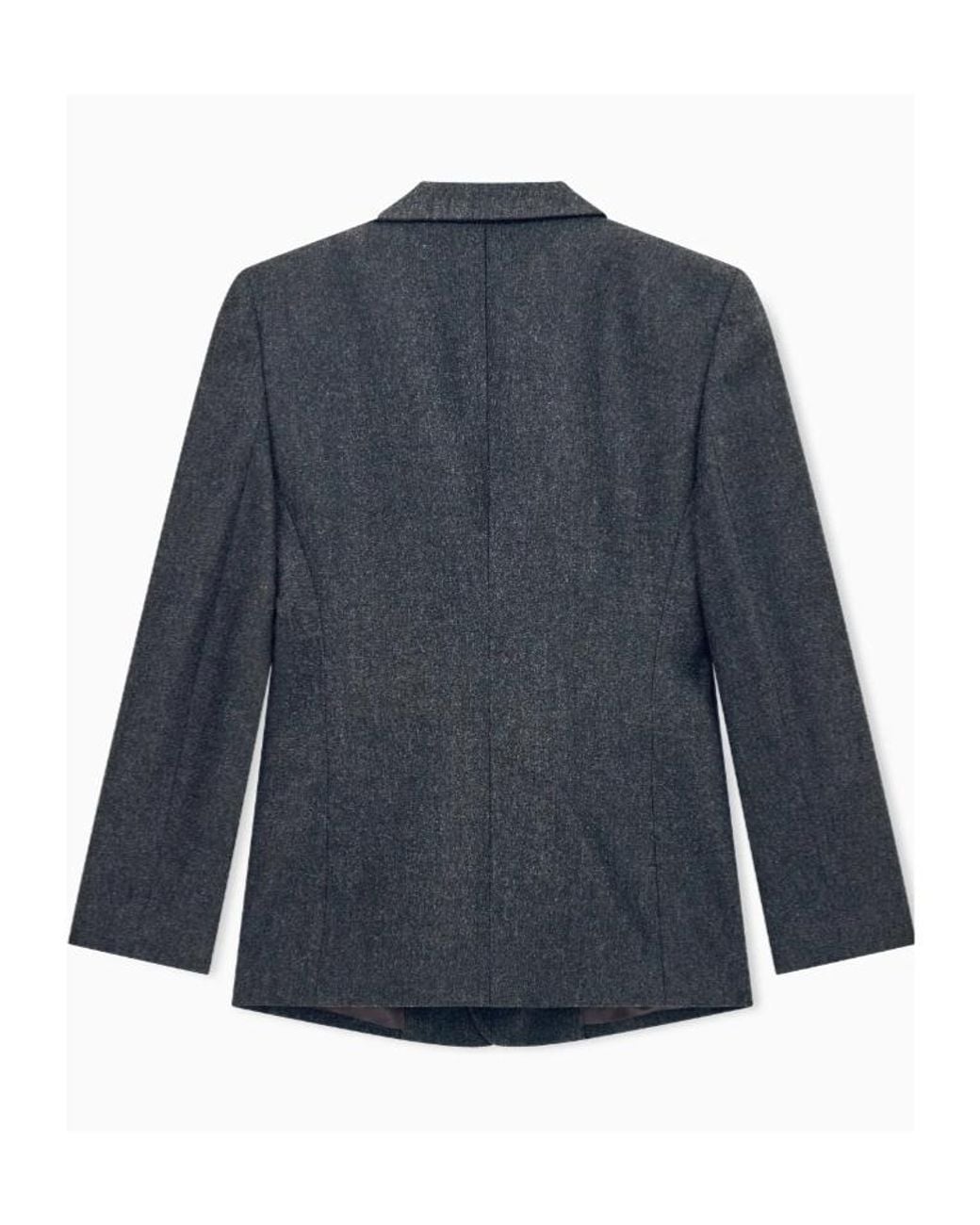 Giorgio Armani Blue Single-Breasted Blazer