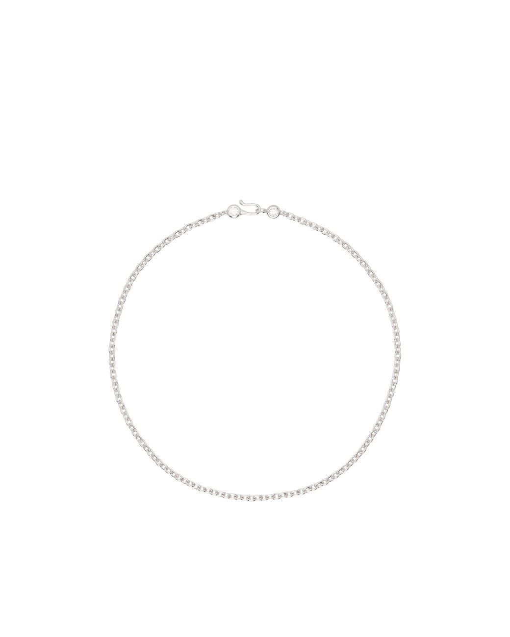 NUMBERING White Cable Necklace for men