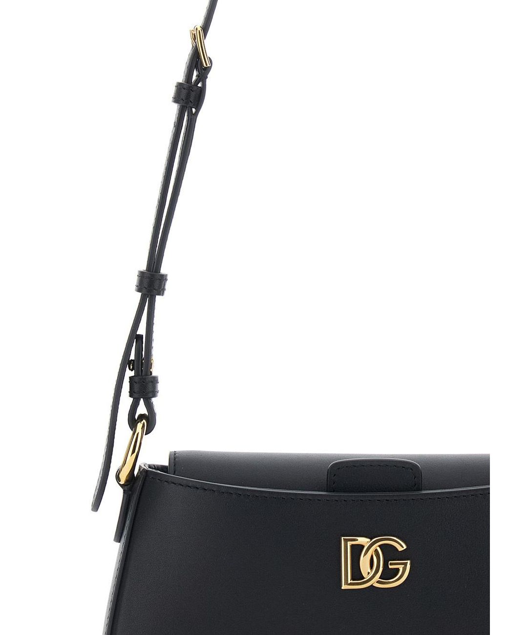 Dolce & Gabbana White Logo-Plaque Phone Bag