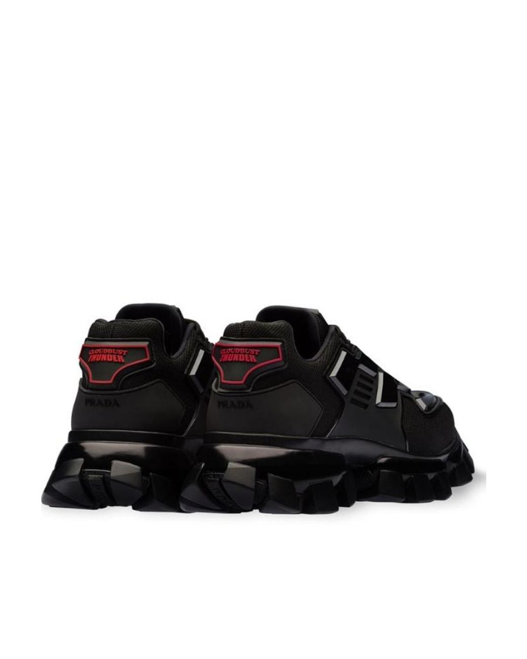 Prada Black Cloudbust Thunder Technical Fabric Sneakers for men