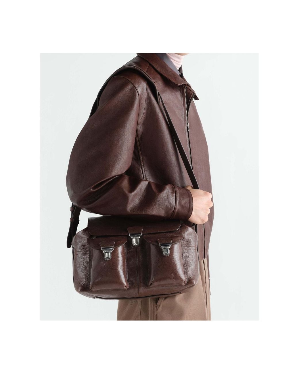 Lemaire Brown Medium Gear Bag