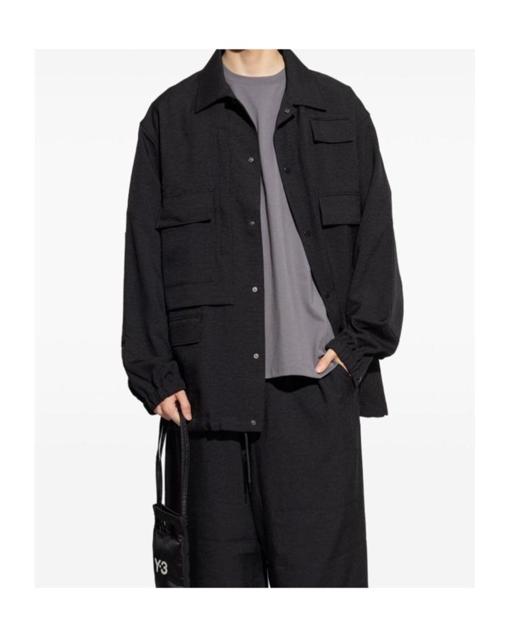 Y-3 Blue Drawstring Hem Jacket for men