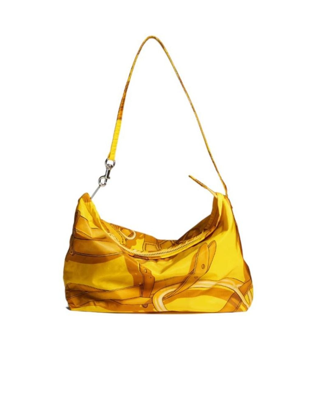 Gucci Yellow Small Printed Pouch With Strap