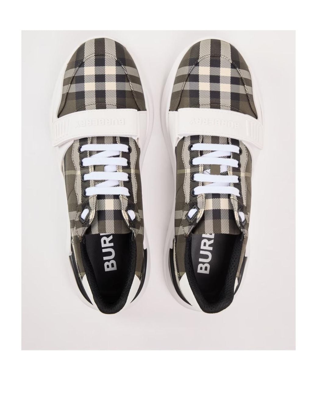 Burberry Multicolor Logo Check Sneakers for men