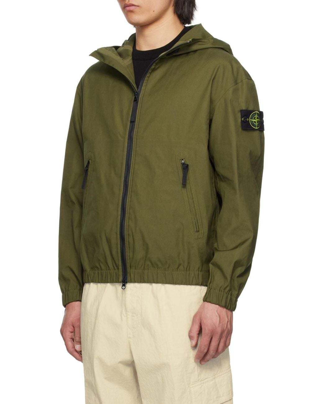 Stone Island Green Light Jackets for men