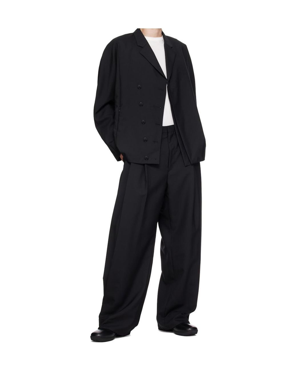 Kiko Kostadinov Black Vaals Asymmetric Blazer for men
