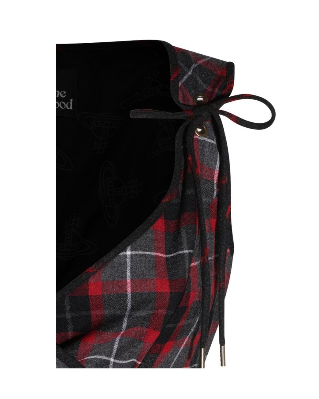 Vivienne Westwood Black Sleeveless Checked Top