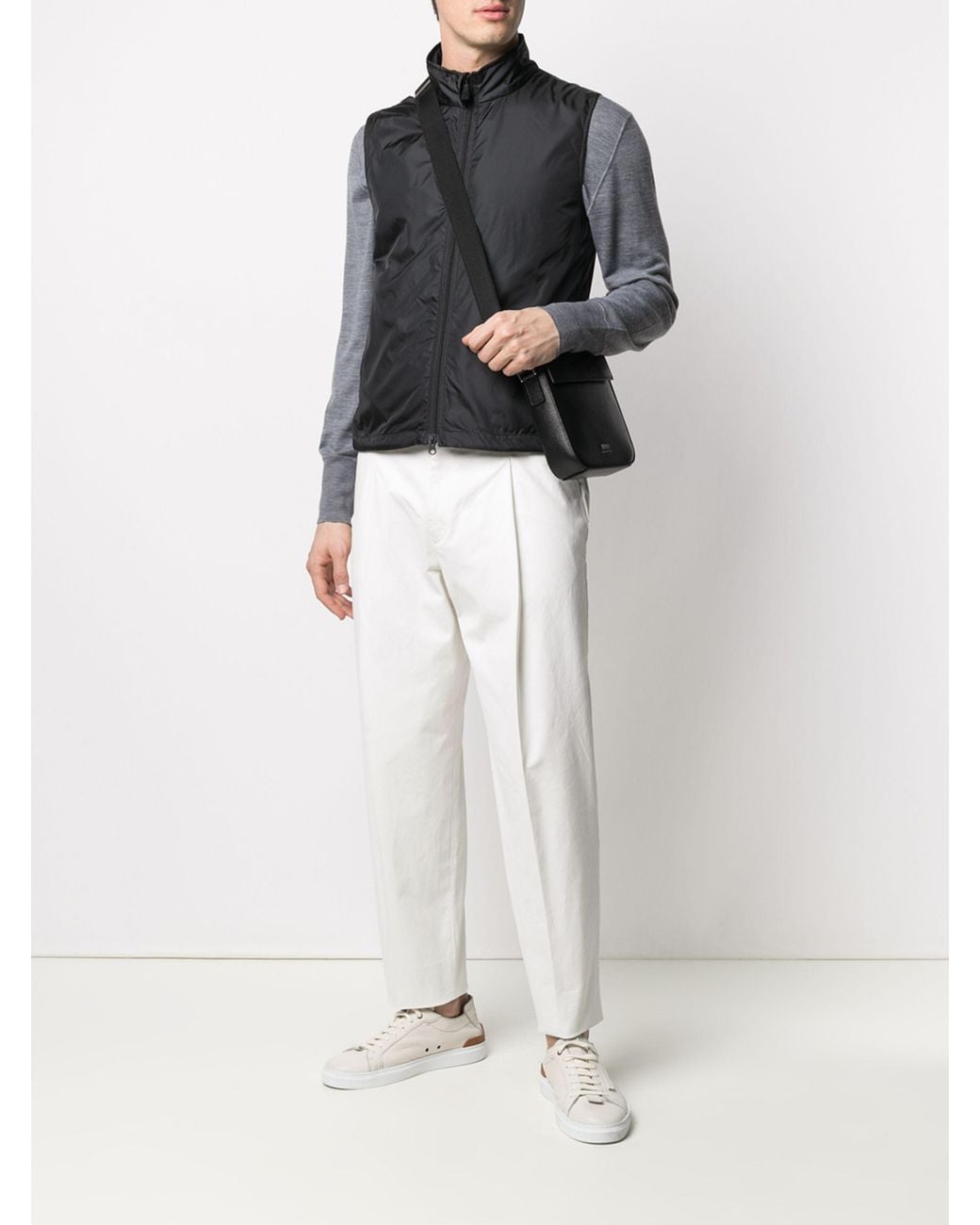 Aspesi Black Sleeveless Vest for men