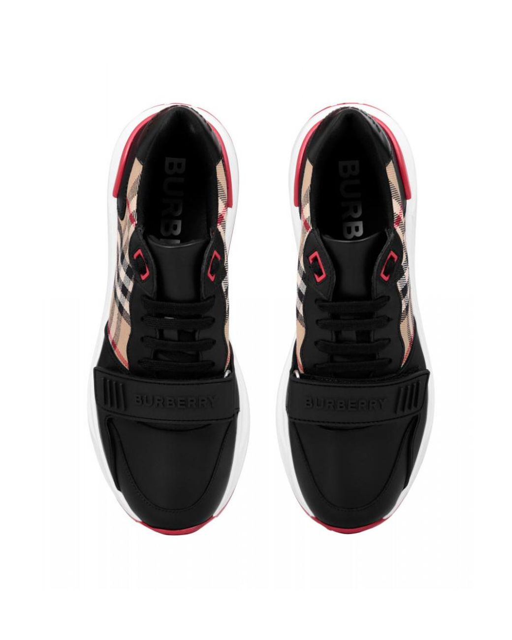 Burberry Multicolor Vintage Check-Print Low-Top Sneakers