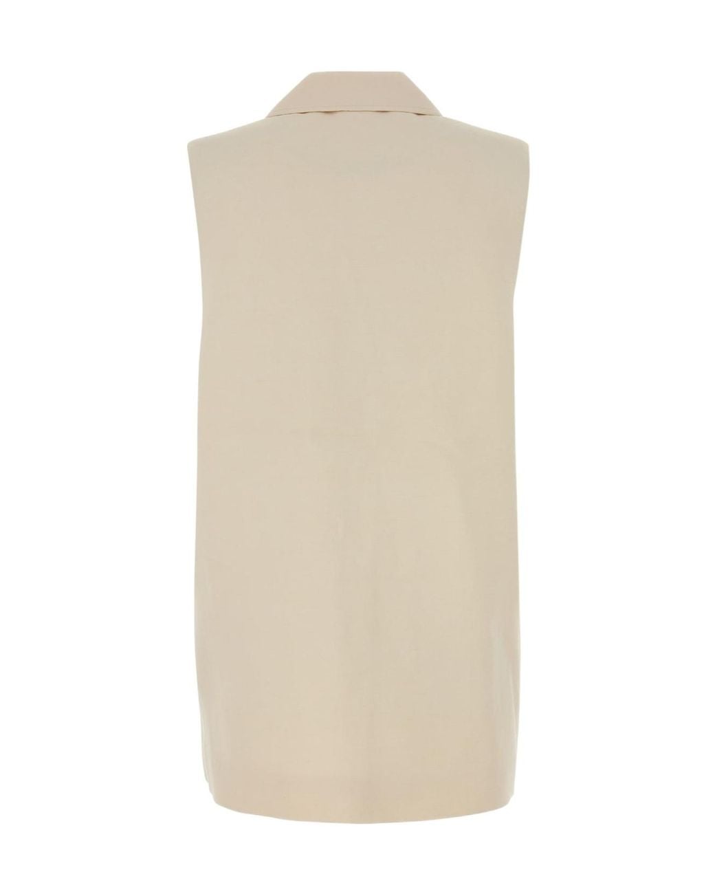 Co. White Drop Armhole Long Gilet Jacket