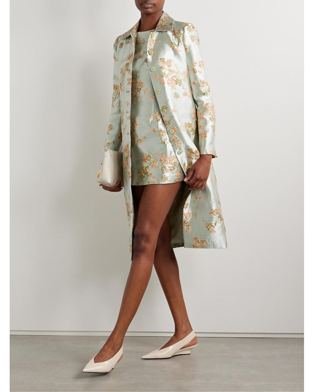 Staud Multicolor Garden Print Dress
