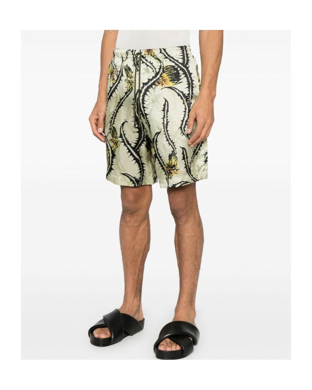 Dries Van Noten Green Piperi Shorts for men