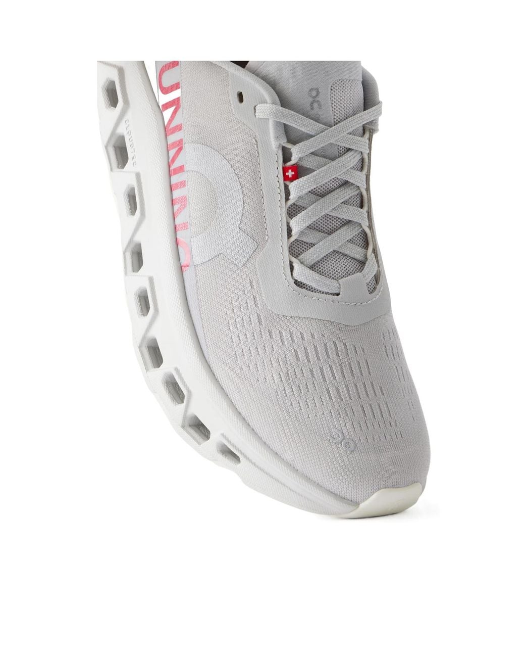 On Shoes Gray Rubber-Trimmed Mesh Sneakers