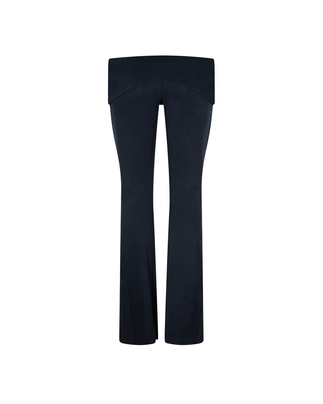 Jaded London Blue Fold-Waist Casual Pants