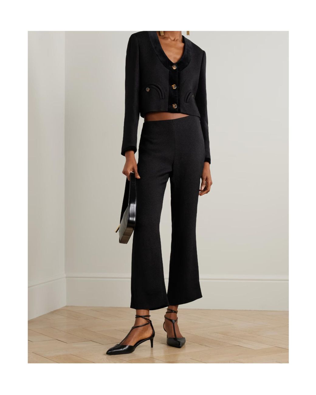 Blazé Milano Black Zippered Casual Pants