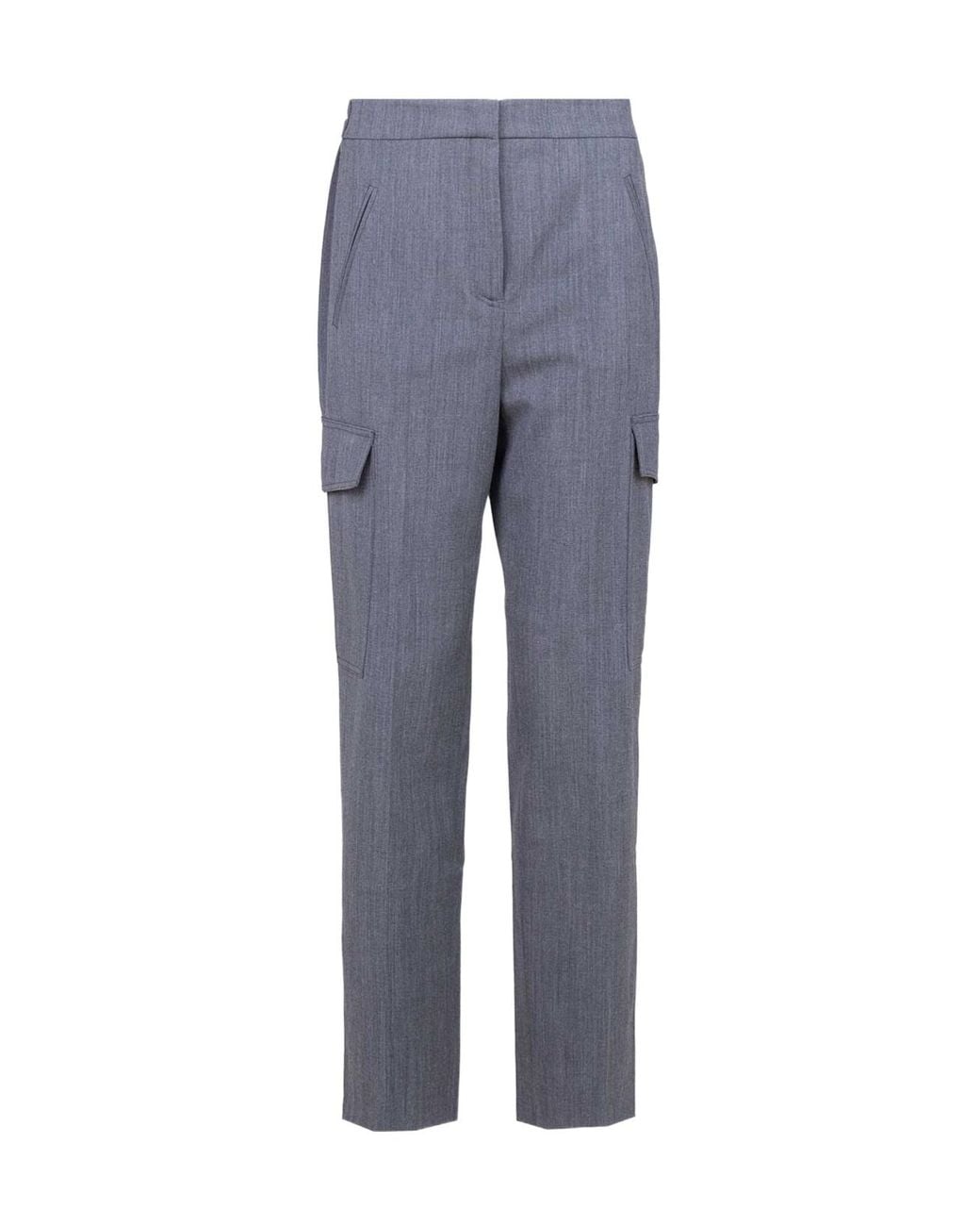 Twinset Blue Straight-Leg Cargo Pants
