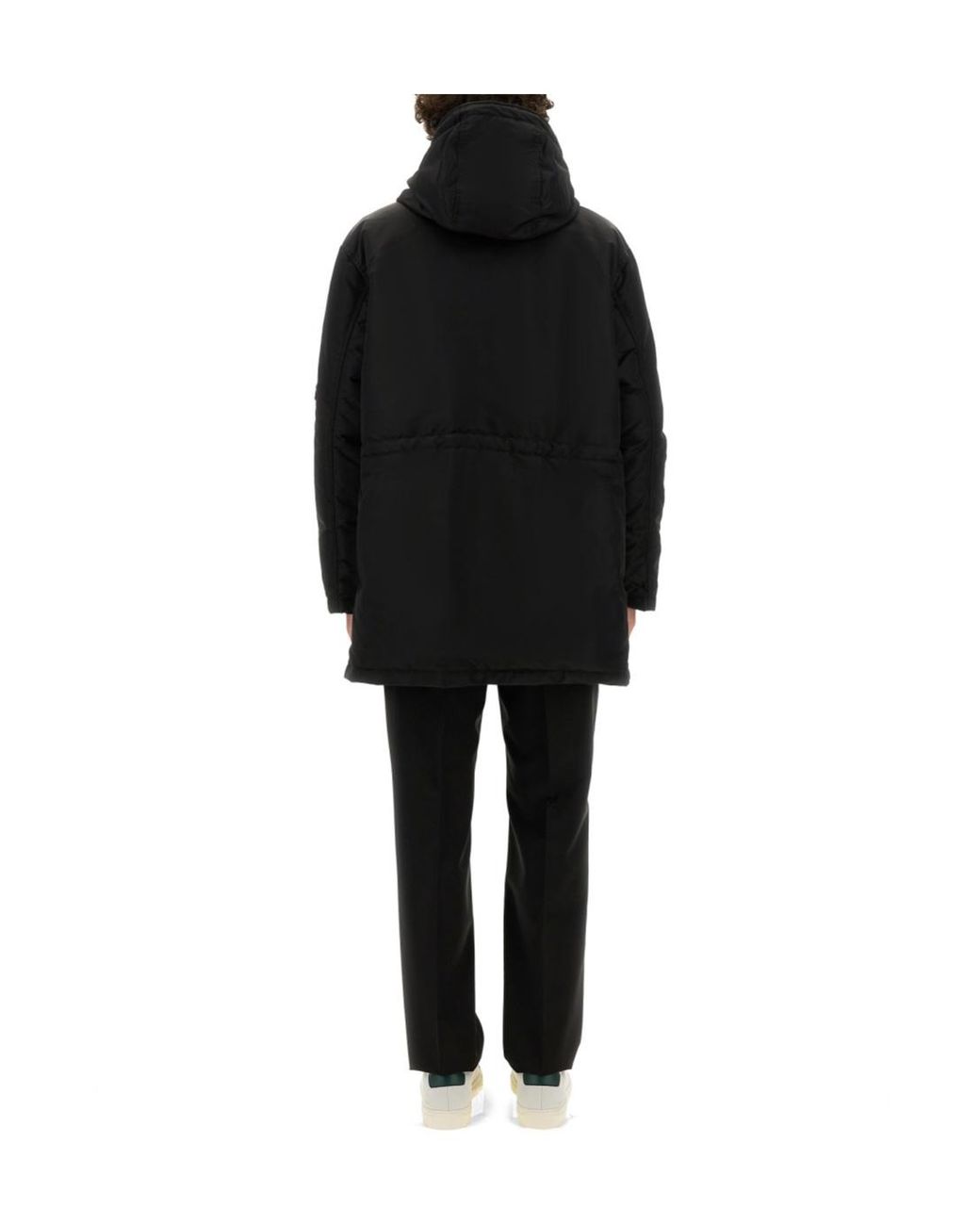 Theory Black Padded Hooded Jacket for men