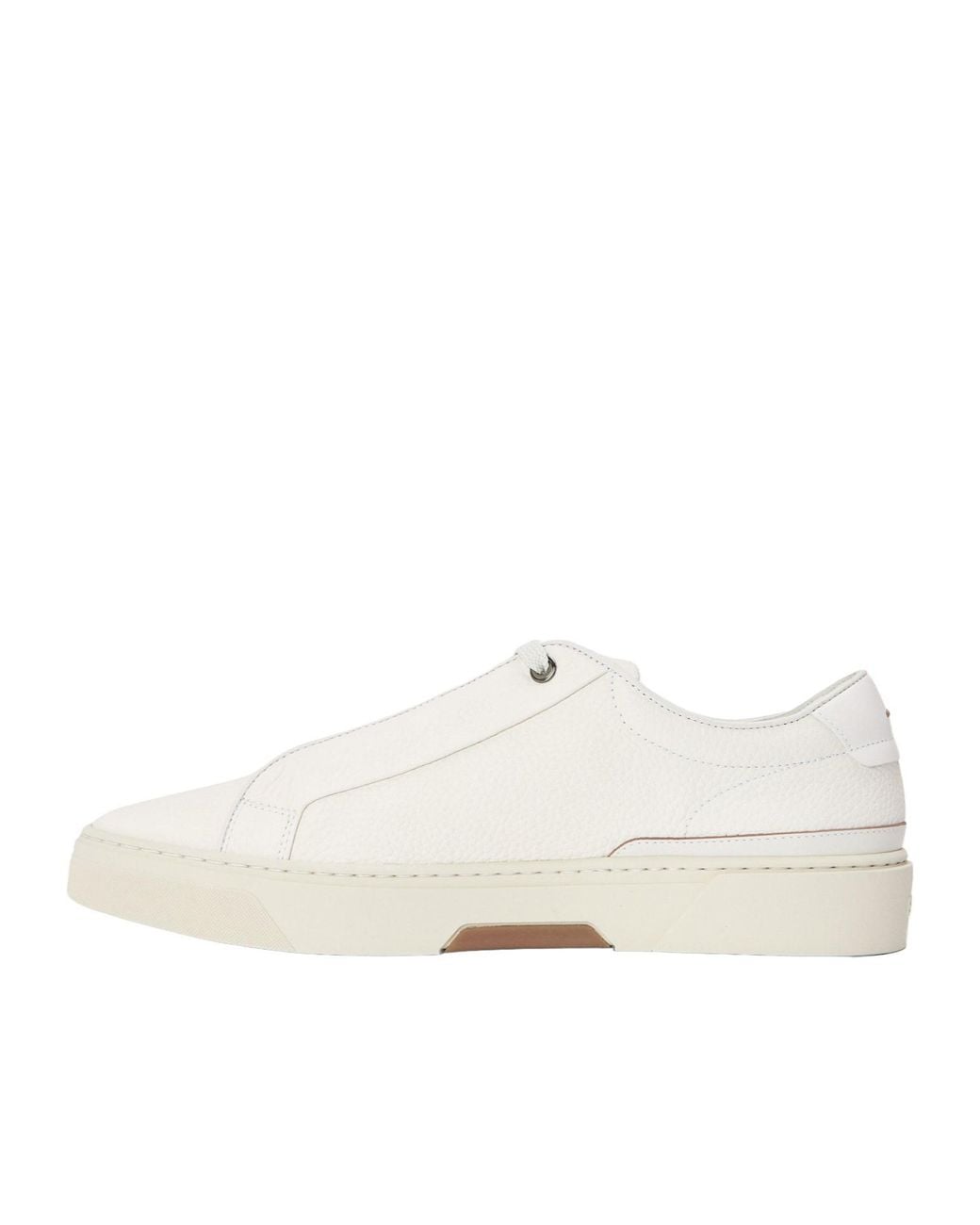 Boss White Low-Top Casual Shoes for men