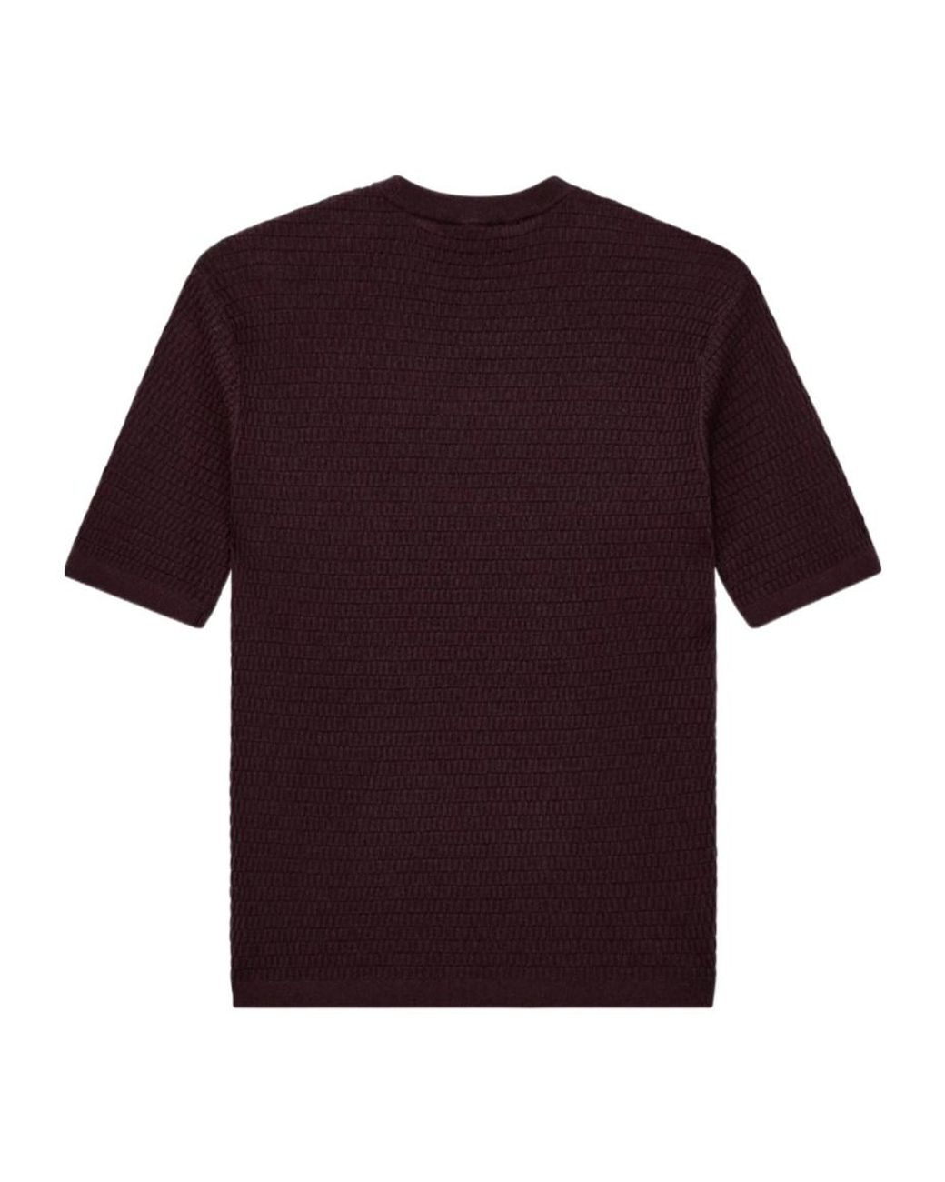 Emporio Armani Red Crew-Neck Sweater for men