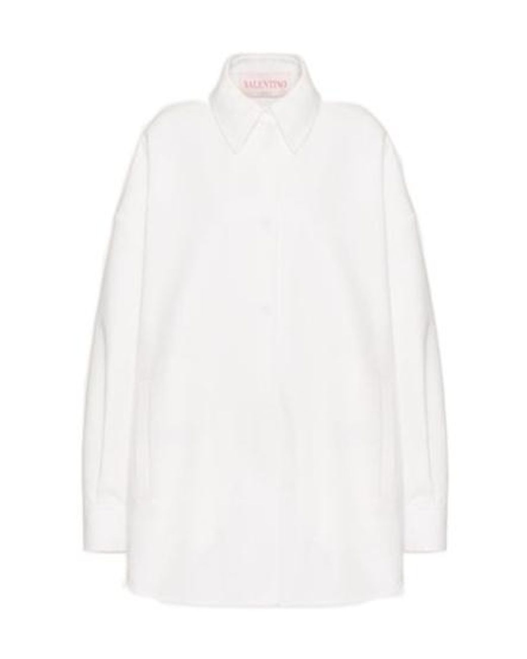 Valentino White Buttoned Long-Sleeved Shirt