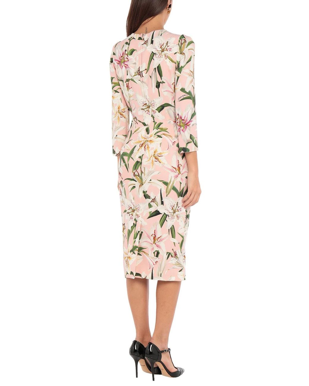 Dolce & Gabbana White Floral Print Dress