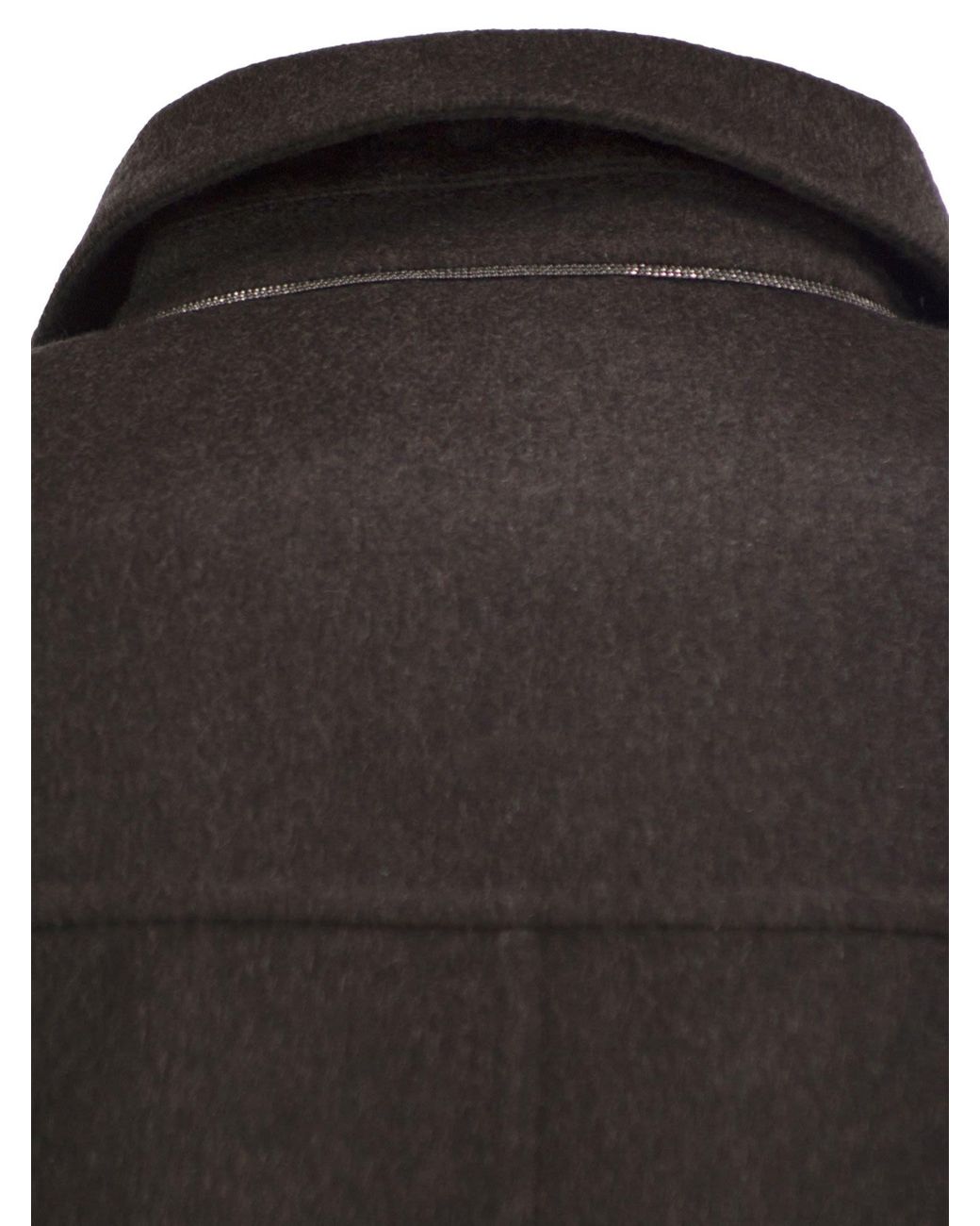 Brunello Cucinelli Black Hand-Crafted Outerwear Jacket