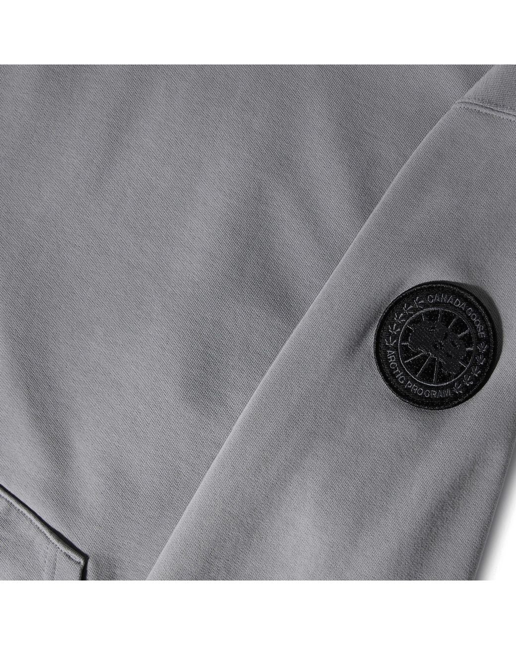 Canada Goose Gray Lightgrey Hooded Sweatshirt for men