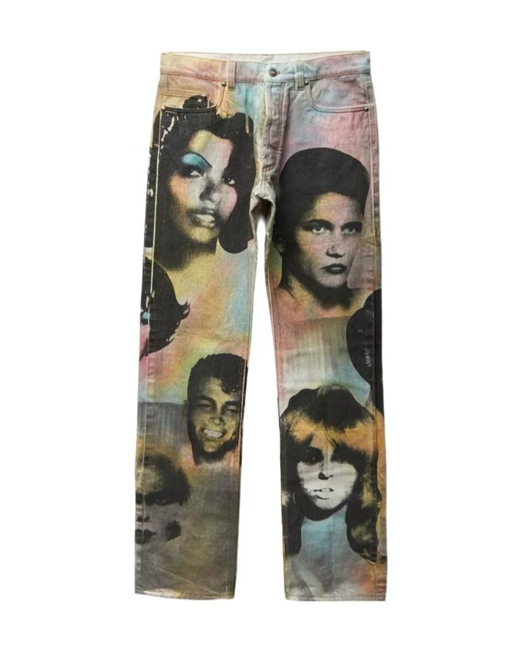 Versace Multicolor Printed Regular Jeans for men