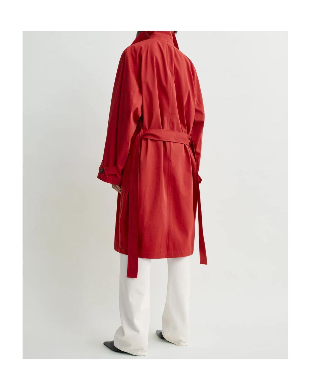 Totême Red Totême Double-Breasted Trench Coat