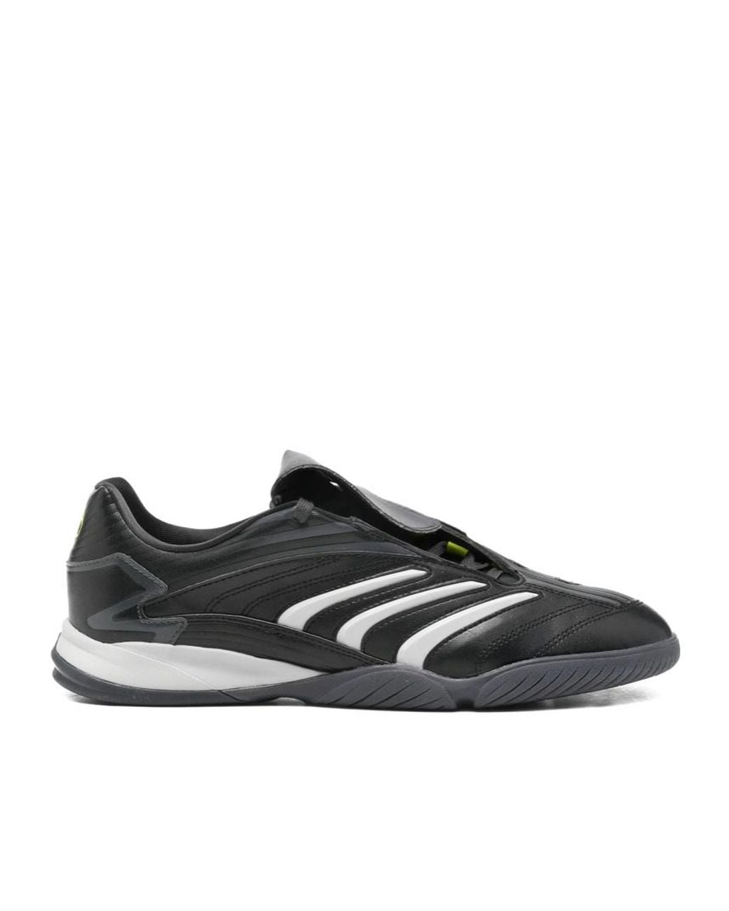 Adidas Black Predator Sala Logo-Detail Sneakers for men