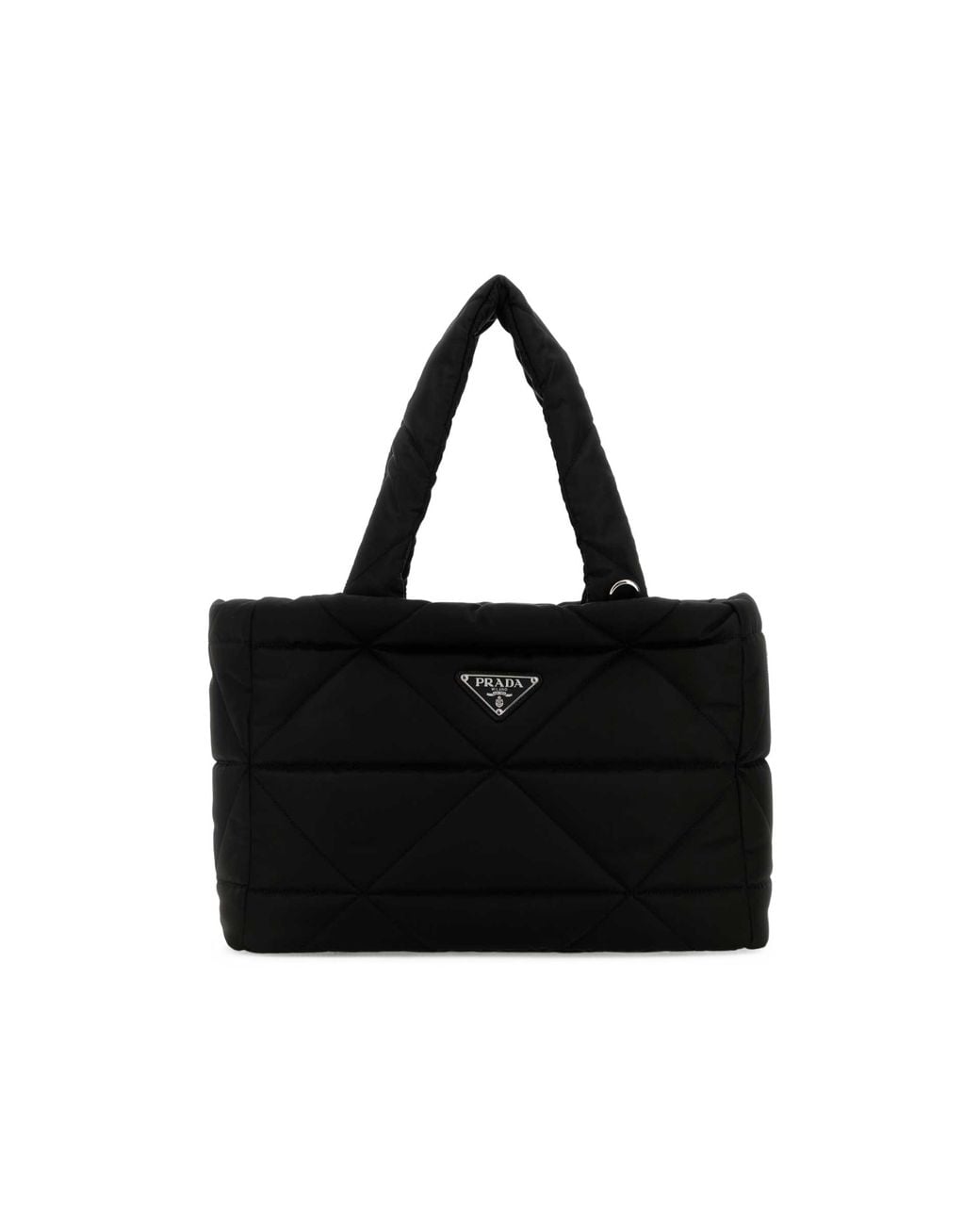 Prada Logo Tote Bag in Black for Men | Lyst