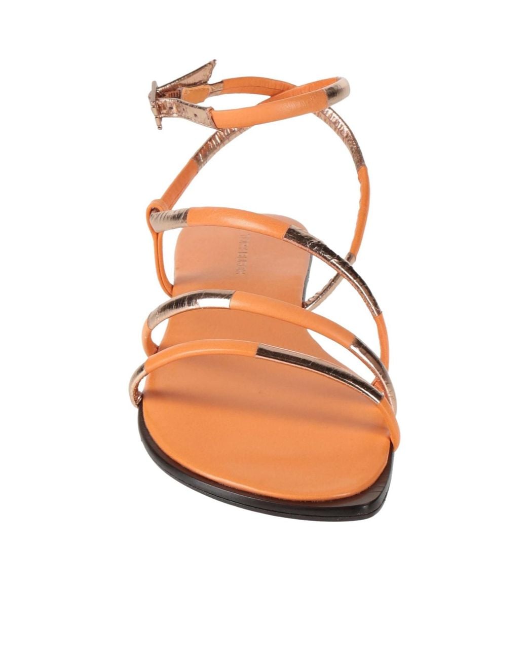 Tory Burch Pink Two-Tone Metallic Leather Sandals