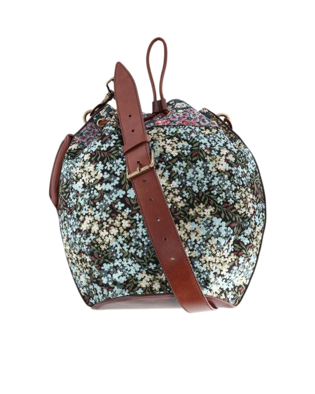 Dries Van Noten White Drawstring Tote Bag