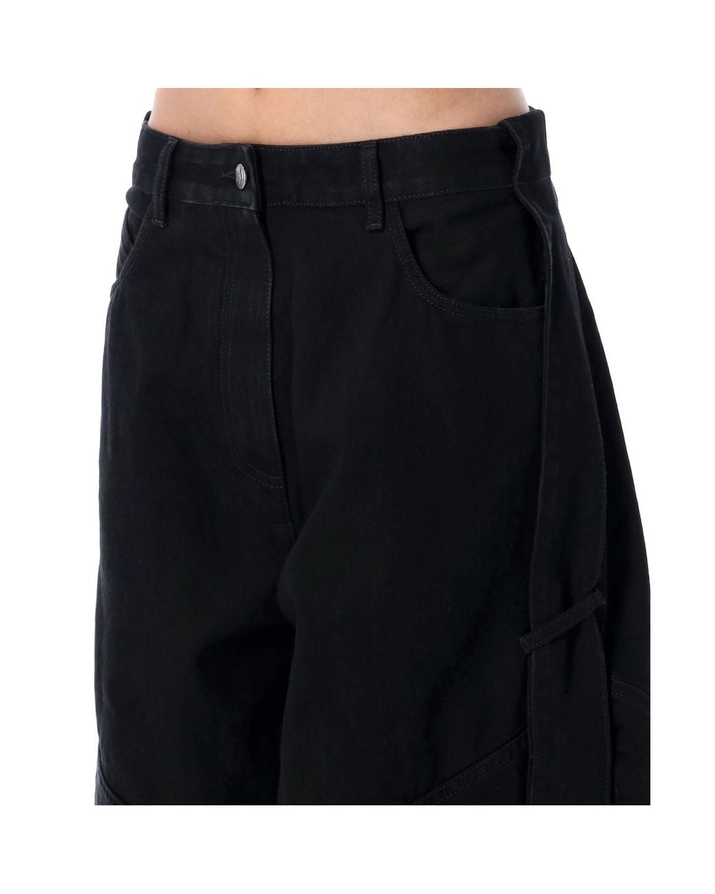 The Attico Black New Denim Wide