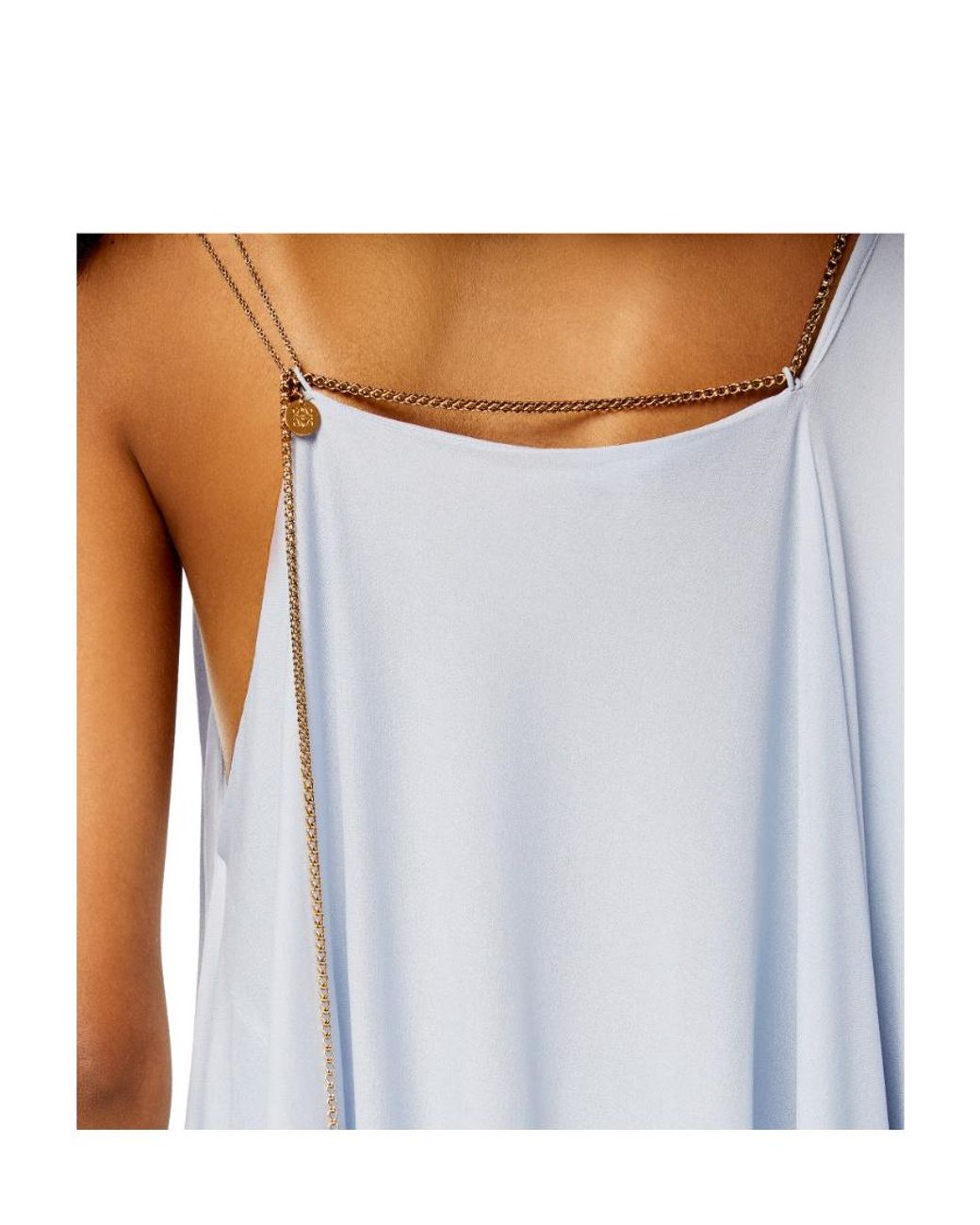 Loewe Blue Chain Draped Top