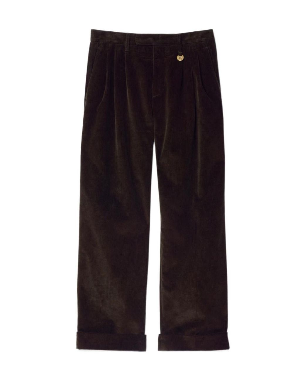 Burberry Blue Straight-Leg Corduroy Trousers for men