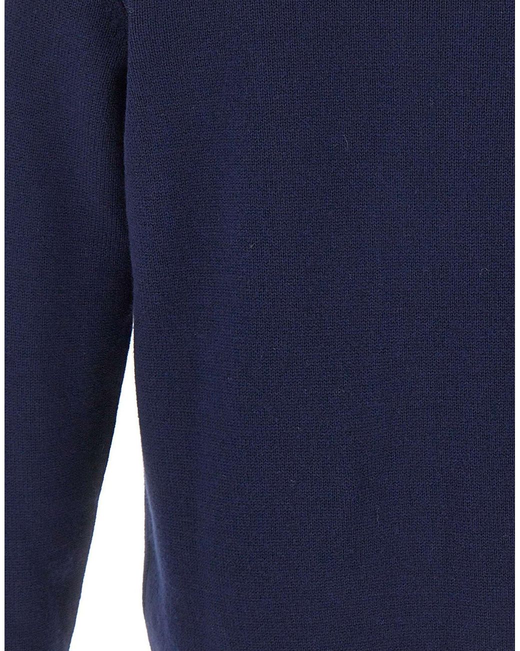 Eleventy Blue Ribbed Trim Button Cardigan for men