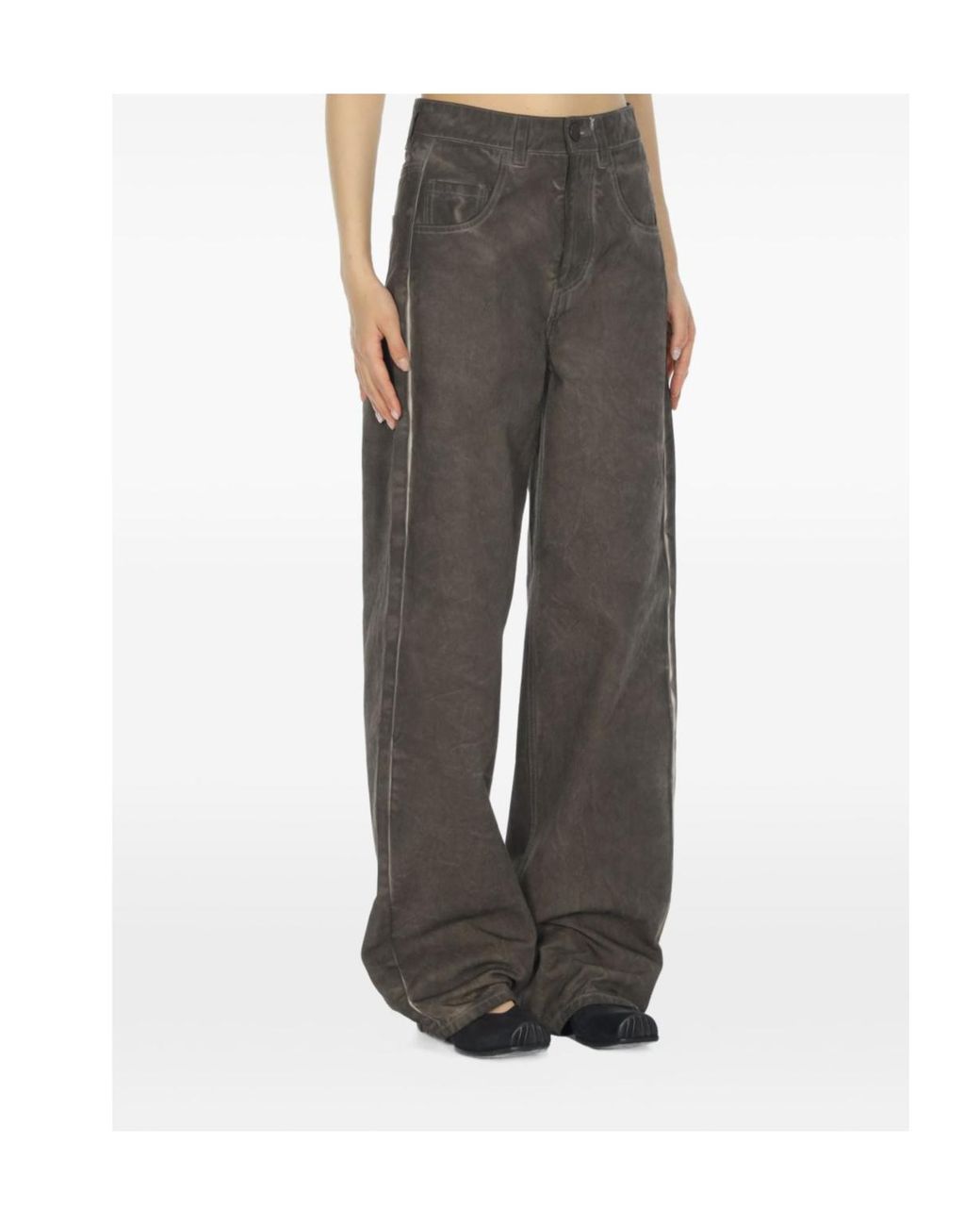 Uma Wang Gray Jeans With Belt Loops