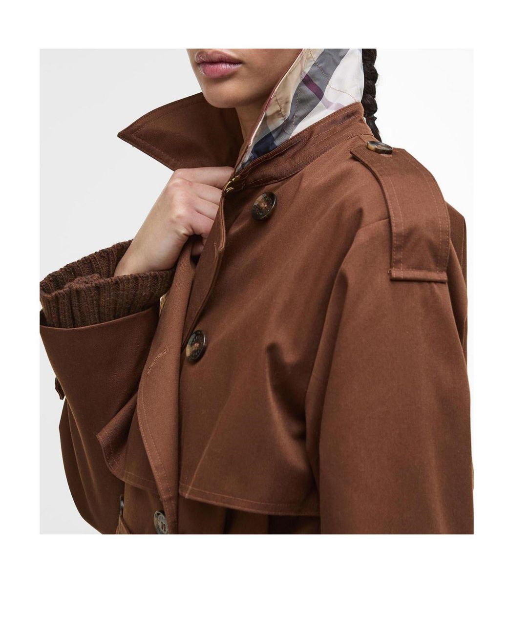 Barbour Natural Aoife Showerproof Trench Coat