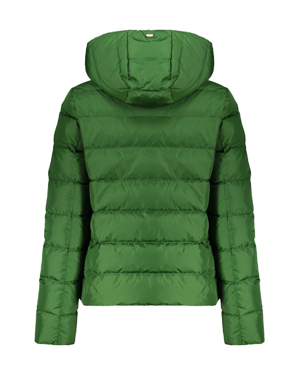 Herno Green Hooded Zip-Up Down Jacket