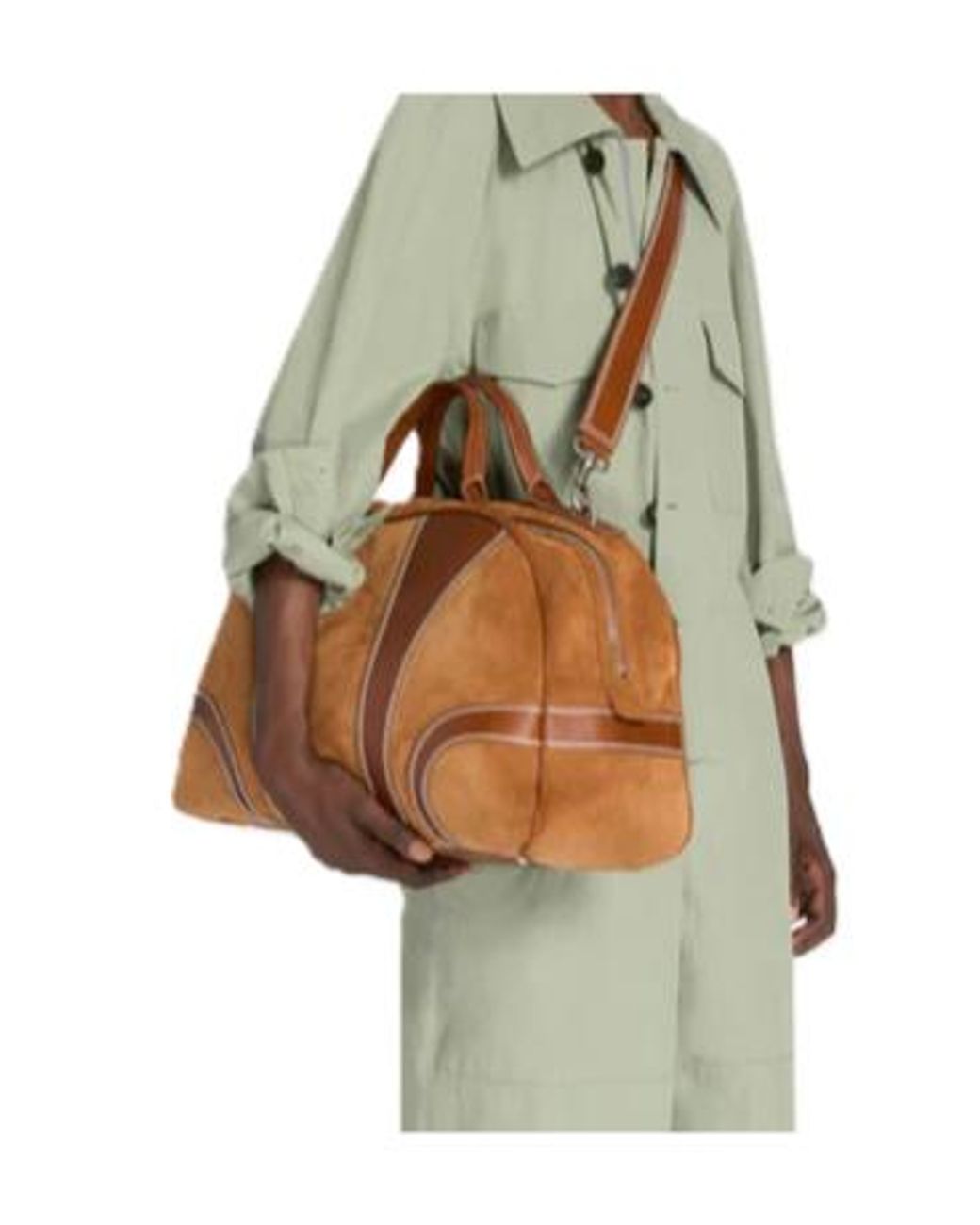 Dries Van Noten Brown Top Handle Shoulder Bag for men