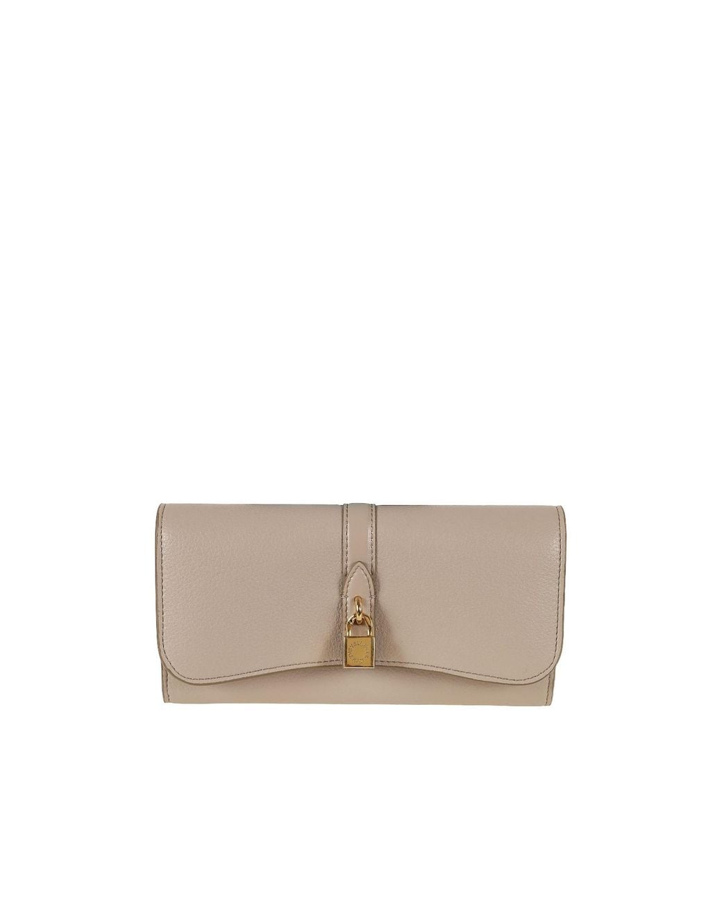Stella McCartney Gray Ryder Flap Continental Wallet