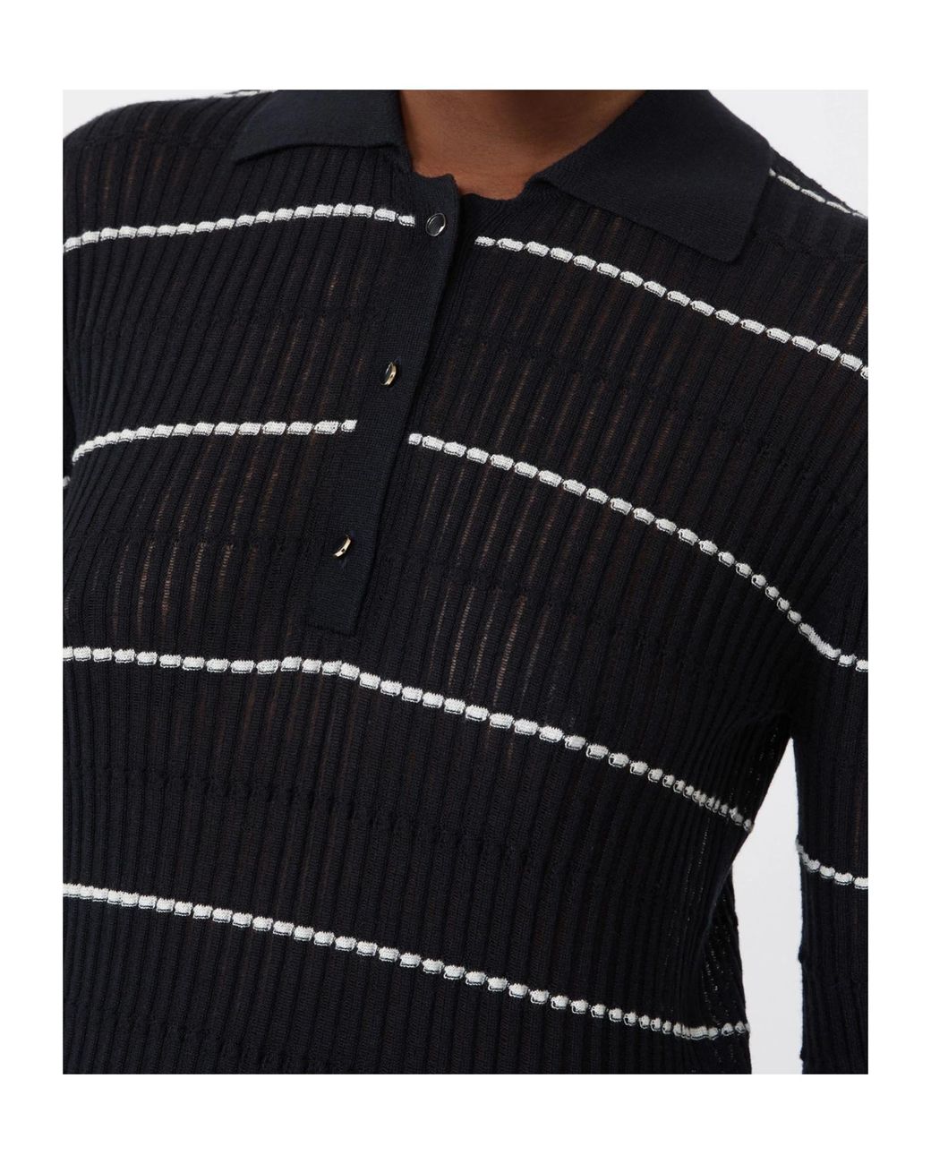 Max Mara Black Studio Gallo Knitted Polo Shirt