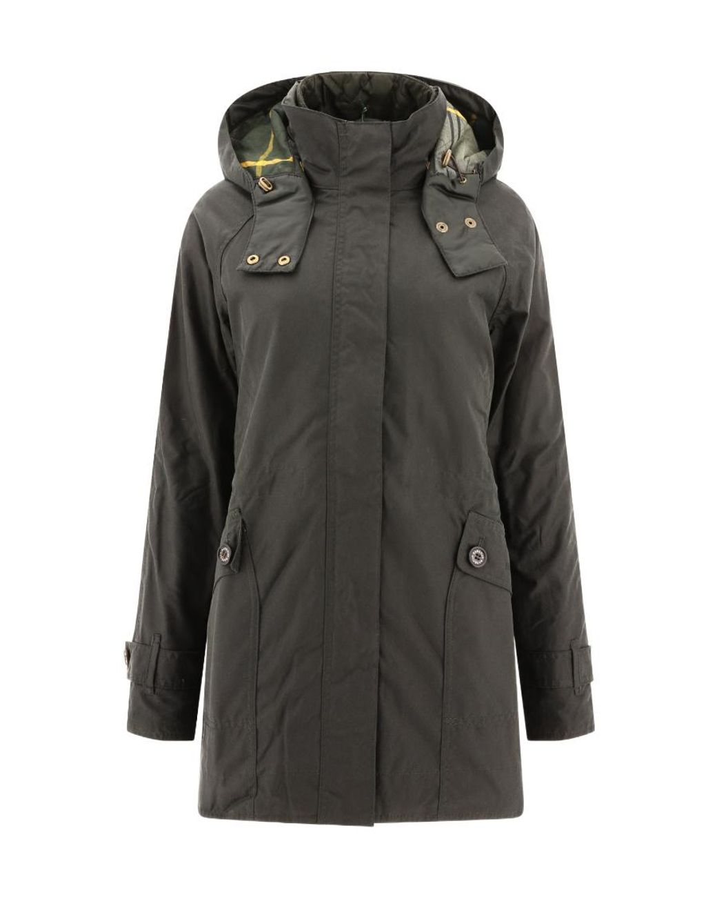 Barbour Gray Cannich Wax Hooded Parka