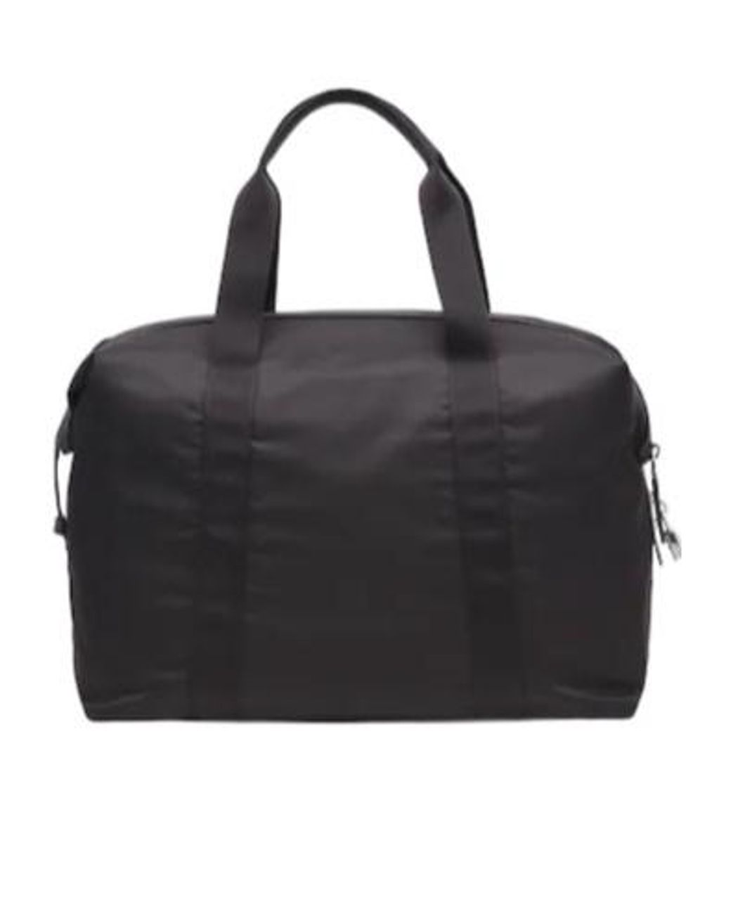 Prada Black Logo Triangle Zipped Travel Bag for men