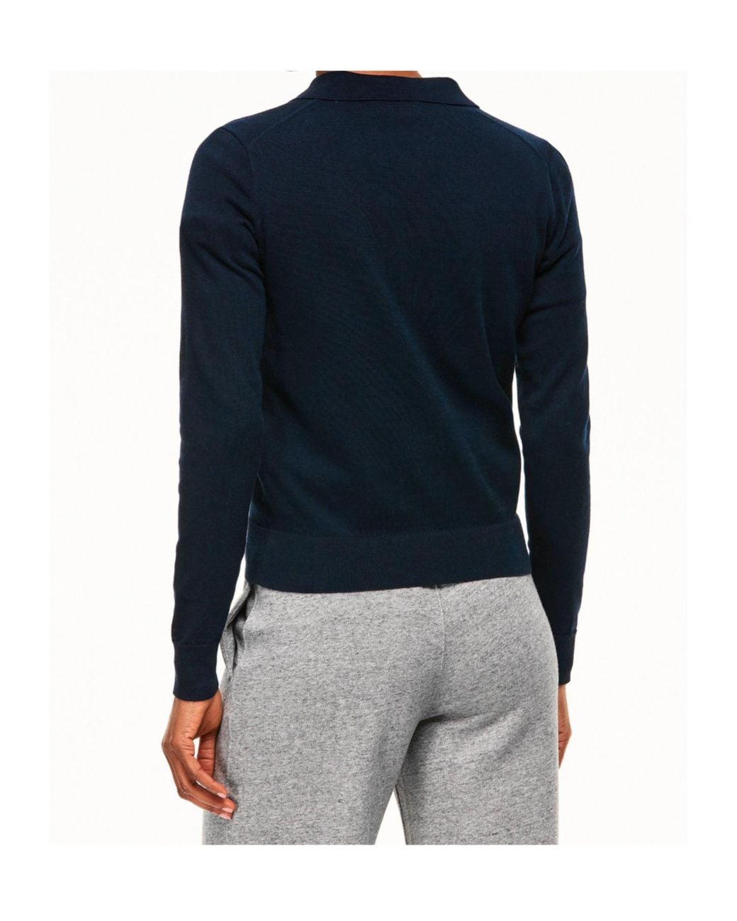 Polo Ralph Lauren Blue Collared Knit Cardigan