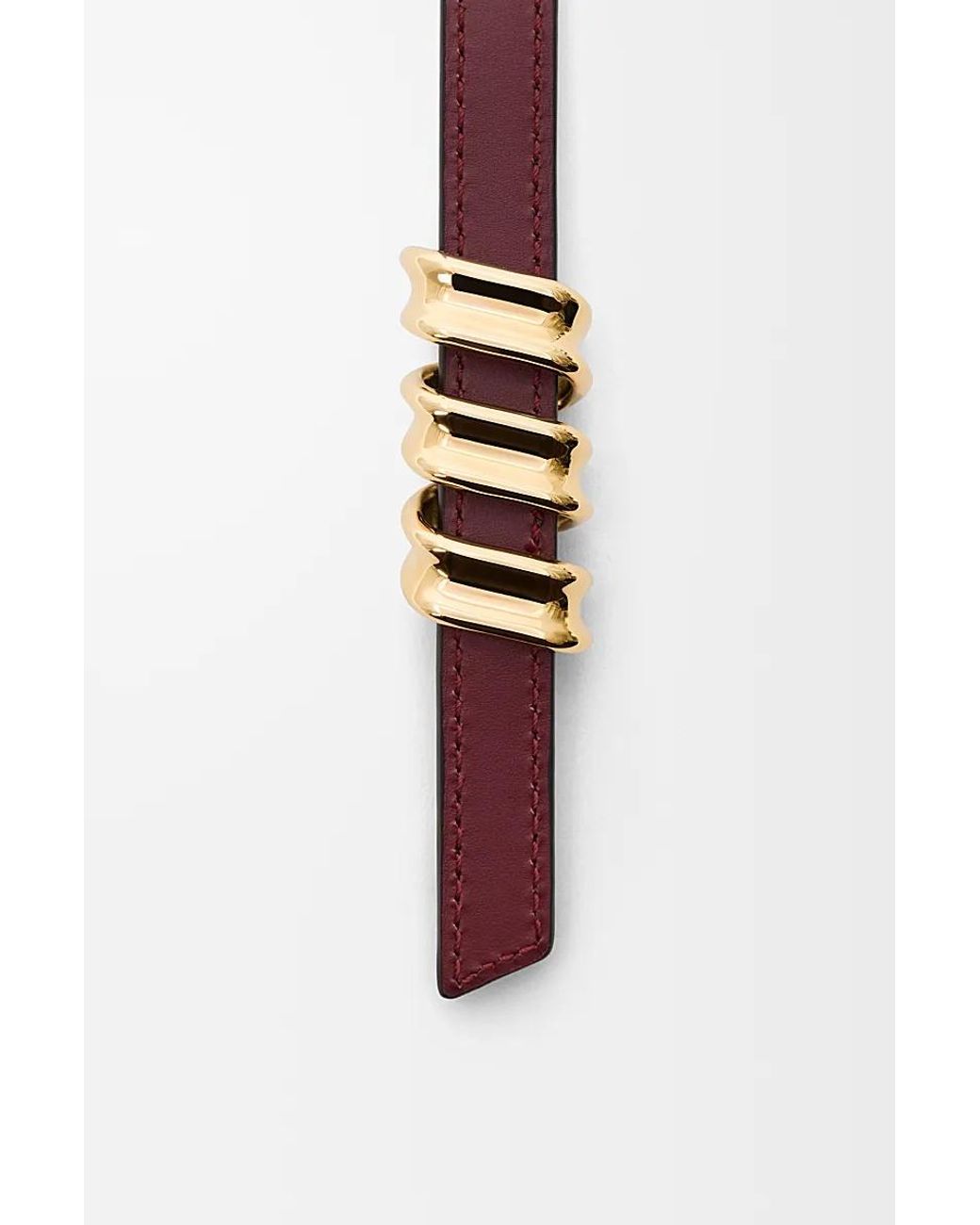 Loewe White Reversible Coil Belt