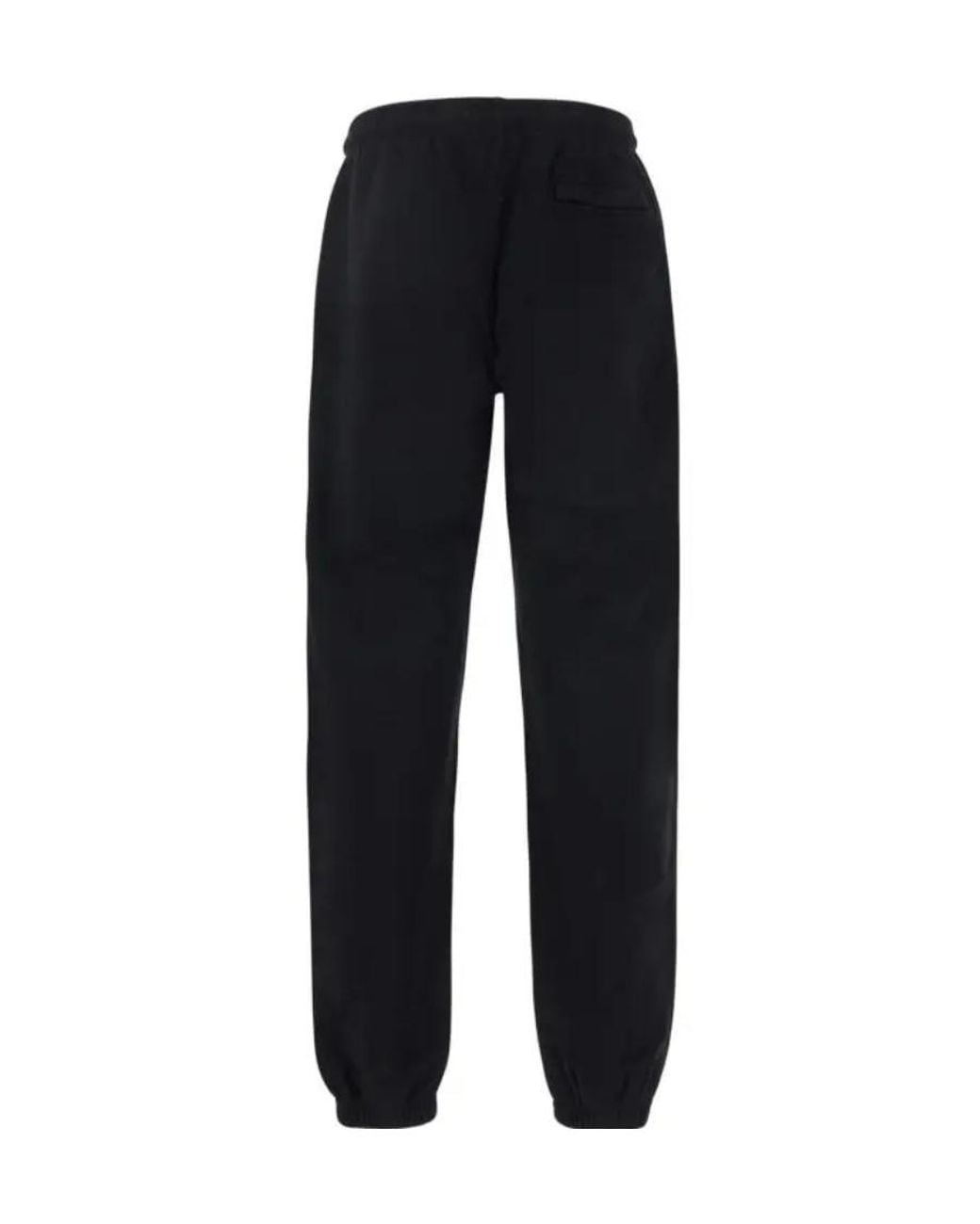 Marcelo Burlon Black Logo Elastic Sweatpants for men