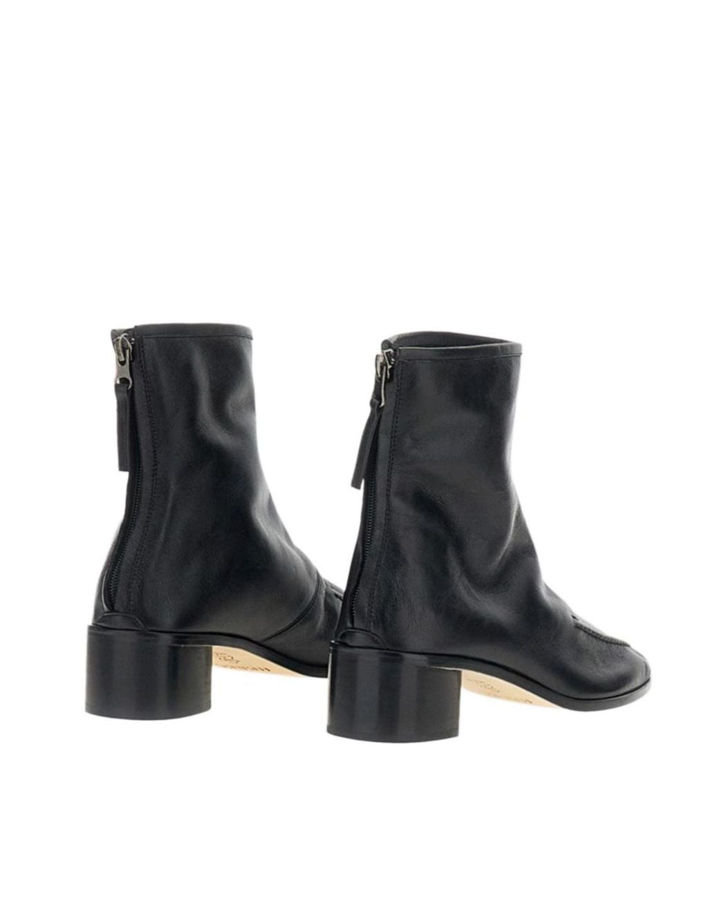 Hereu Black Juliol Zipped Ankle Boots