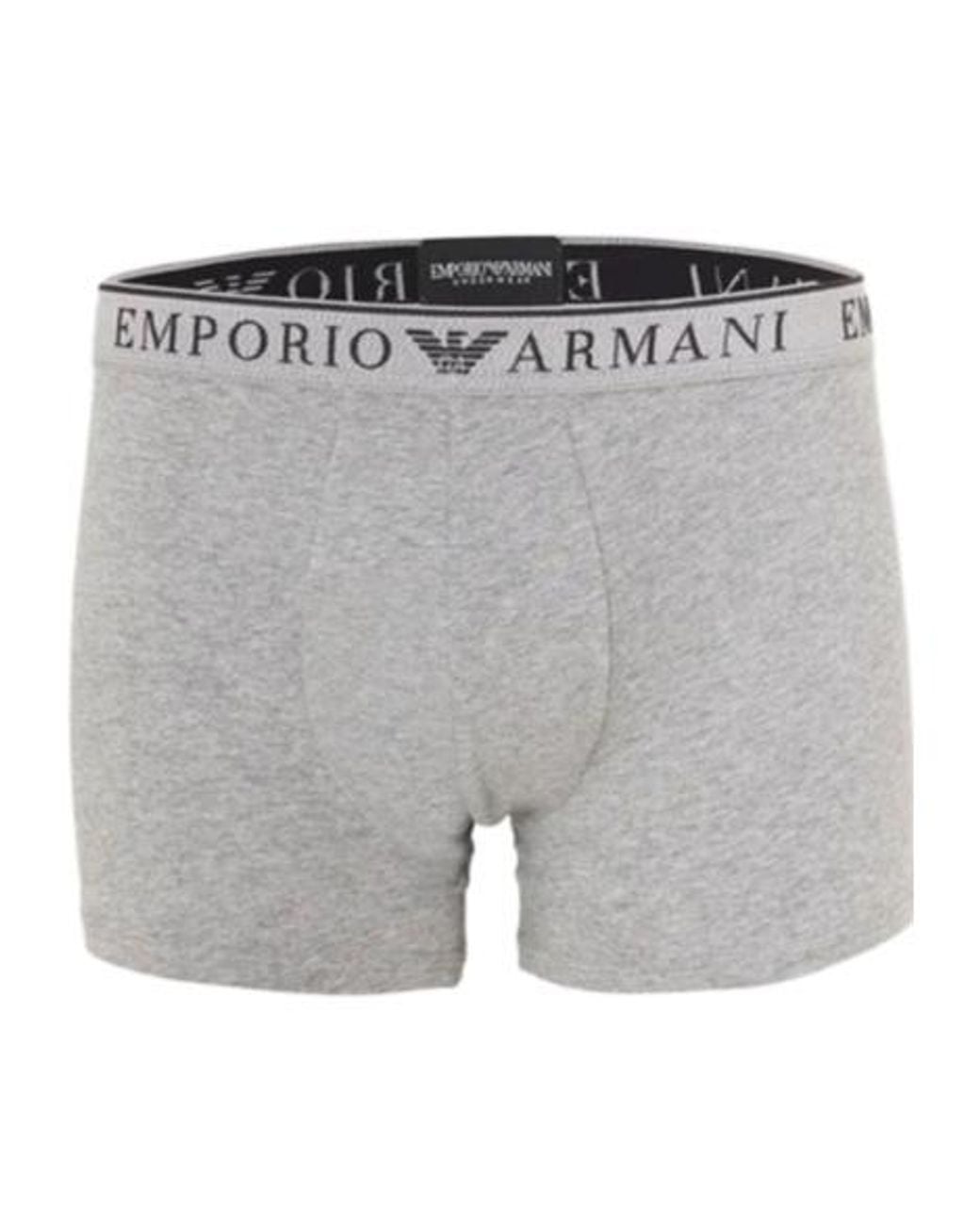 Emporio Armani Gray Two-Pack Of Boxer Briefs for men
